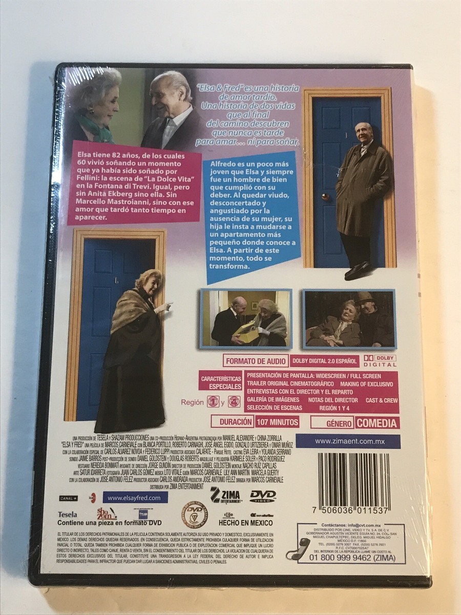 Elsa Y Fred Spanish Movie DVD Fullscreen 2005 Romantic Comedy