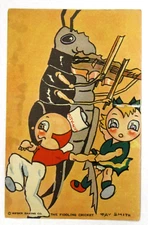 THE FIDDLING CRICKET D69 Mity-Nice Kids in Wonderland Weber Bread trading card