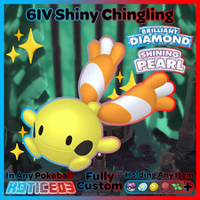✨Shiny CHINGLING 6IV✨ Pokemon Brilliant DIAMOND and Shining PEARL lv1+MasterBall