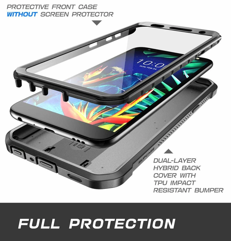 Coldre robusto com protetor de tela para LG K40 SUPCASE Unicorn Beetle Pro - Imagem 3 de 4