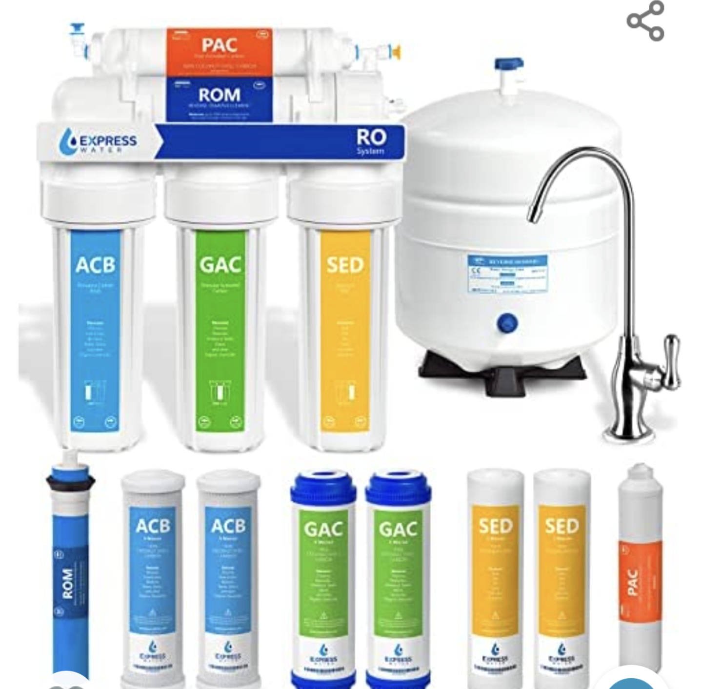 New Express Water RO System Reverse Osmosis Water Filtration System ...