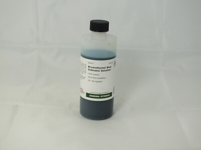 Bromothymol Blue Solution, pH indicator 6.0 yellow to 7.6 blue, 100 ml