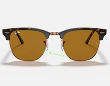 Ray-Ban RB3016 1160 Clubmaster  Sunglasses Classic Havana Brown Black Gold 51mm