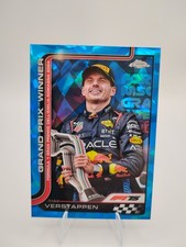 2025 Topps Chrome Sapphire Max Verstappen Oracle Red Bull #99 Grand Prix Winner