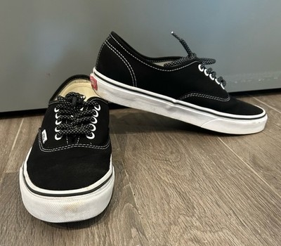 Vans Black and White Size 8.5 Men s with Black 3M Inverse Rope Laces