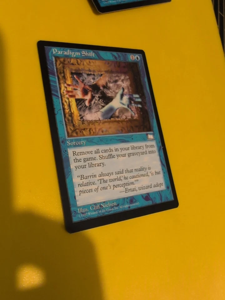 Paradigm Shift. Sorcery Old Vintage. Weatherlight Magic the Gathering Card. - Image 3 of 4