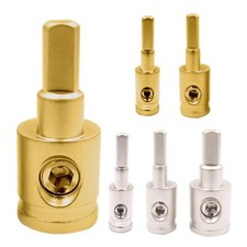 2x Car Audio AMP 0GA- 8GA Power Ground Wire Pin Terminal Input Wires Reducer