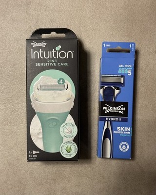 Intuition 2in1 Sensitive Care Rasierer + Rasierer Wilkinson HYDRO 5. NEU OVP