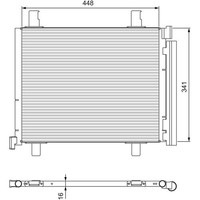 Valeo 814168 Kondensator Klimaanlage FüR VW Skoda Seat UP Load UP Mii Citigo E