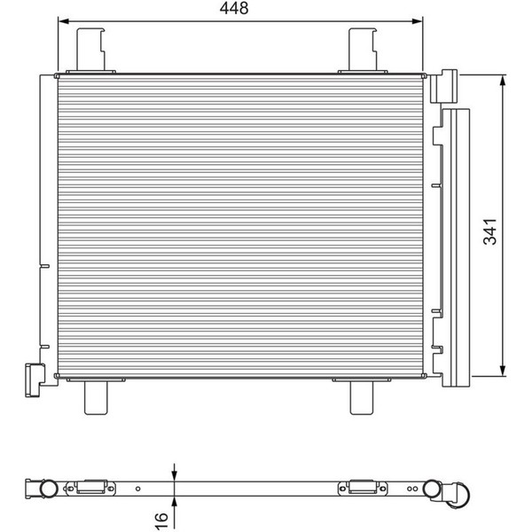Valeo 814168 Kondensator Klimaanlage FüR VW Skoda Seat UP Load UP Mii Citigo E-image