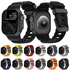For iWatch Series 10 9 8 7 6 5 42/44/45/46/49mm Sports Adjustable Silicone Band