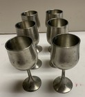 Lot of 6 Pewter Mini Goblets Royal Selangor 4 in Wine Tasting — photo 1