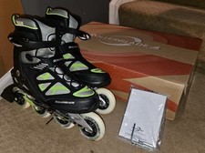 Rollerblades Mens Macroblade 90 Fitness Size 11 Black/Green Retail 280