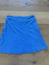 Fresh Produce Women's Mini Skirt Blue Beachy Pull On Size M Made In USA Cotton
