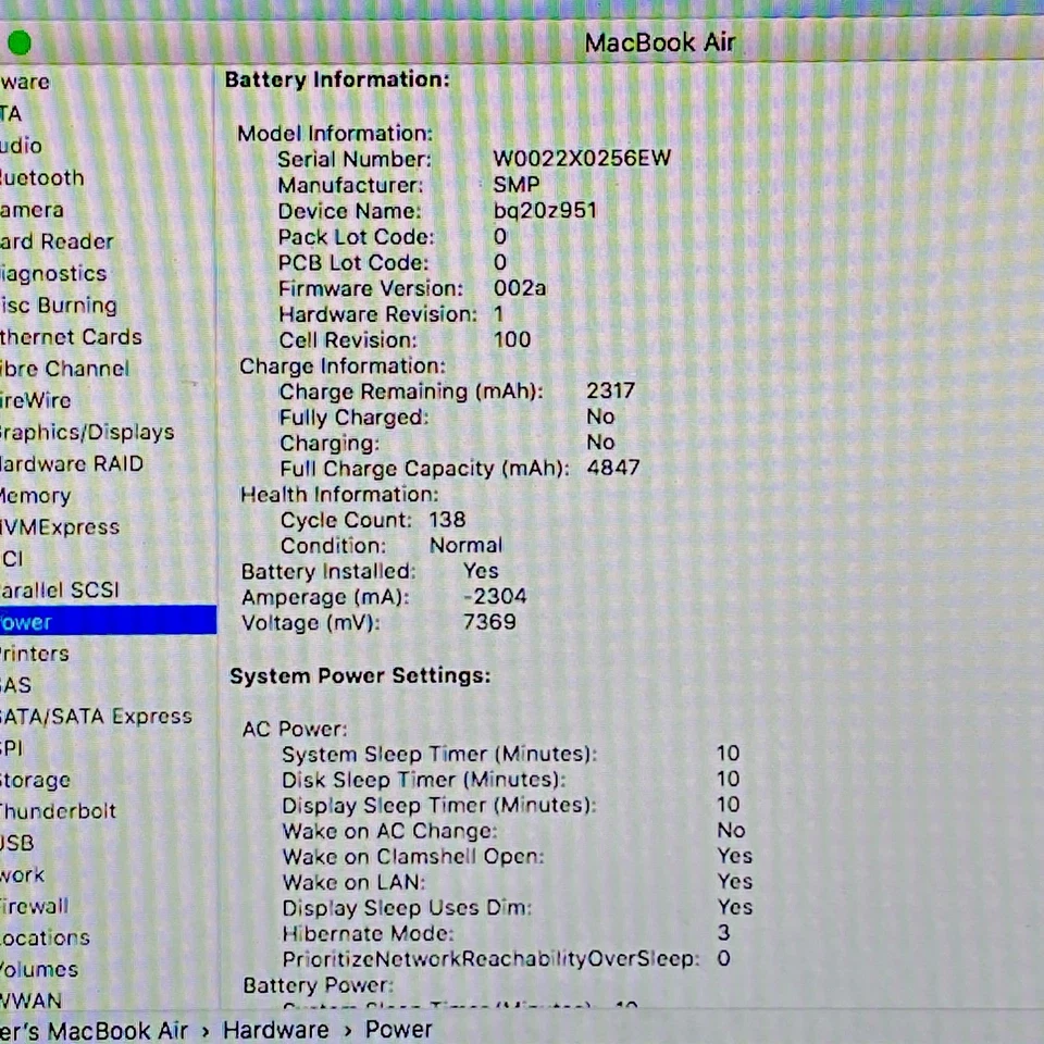 Apple MacBook Air 13" Mid-2009 A1304 Core 2 Duo 2.13 GHz 2GB RAM 128GB SSD GPU - Image 3 of 4