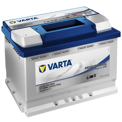 Varta LED70 Professional Dual Purpose EFB 12V 70Ah 760A/EN