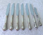 7 Gorham Chantilly sterling silver dinner lunch master butter knife 9.5" mono