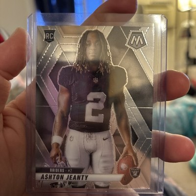2025 Panini Mosaic Ashton Jeanty Rookie Image Variation Silver Prizm Raiders RC