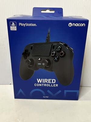 PS4 Wired Controller for PlayStation 4 & PC   Nacon   Black