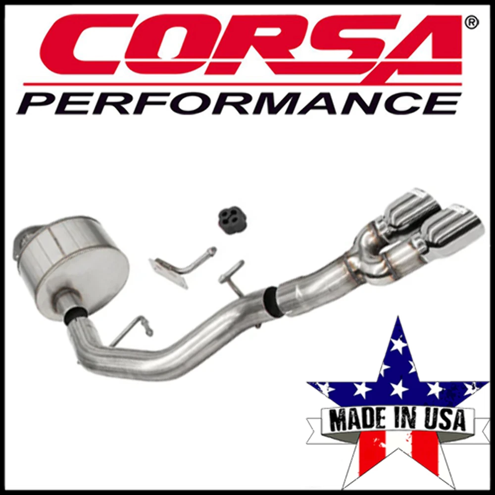 Corsa Exhaust Performance with Cat-Back Xtreme Tips GT Mustang