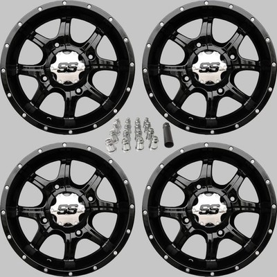 KAWASAKI MULE 4010 14'' COBRA BLK ATV / UTV ALUMINUM WHEELS ( SET 4 )  KAW11K