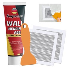 Drywall Patch Repair Kit with Scraper, White Wall Mending Agent with 2 Pcs Al...