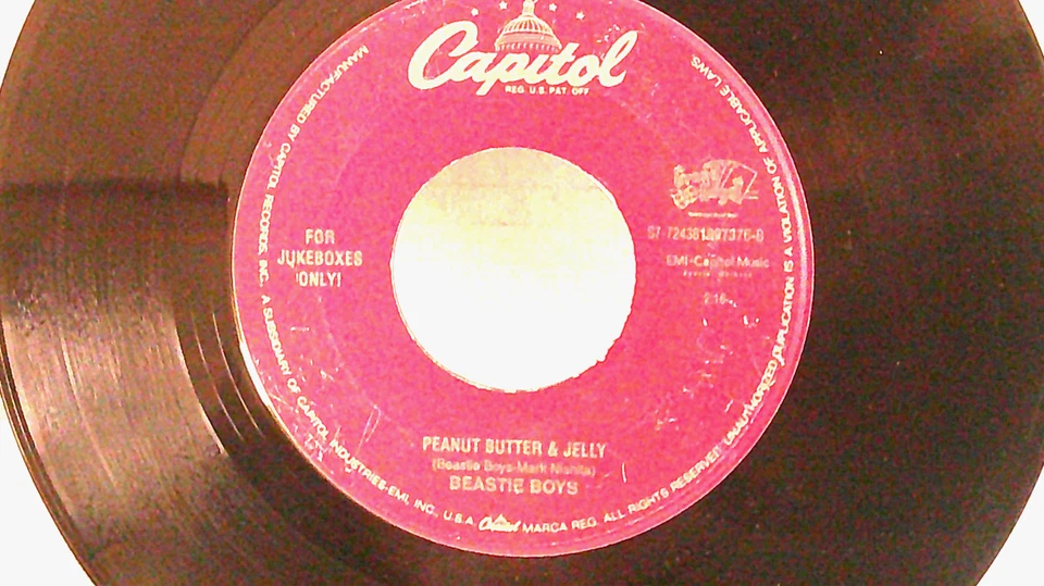 Beastie Boys,Capitol"Intergalactic"US,7"45,1991 For Jukeboxes Only,purple lbls,M Foto 2 de 2