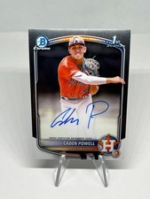 Caden Powell 2025 Bowman Chrome Auto Astros Card #CPA-CPO