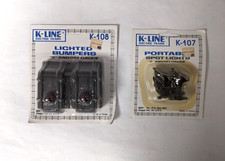 K-Line #K-107 Portable Spot Lights  & K-108 Lighted Bumpers O/Packages C-10