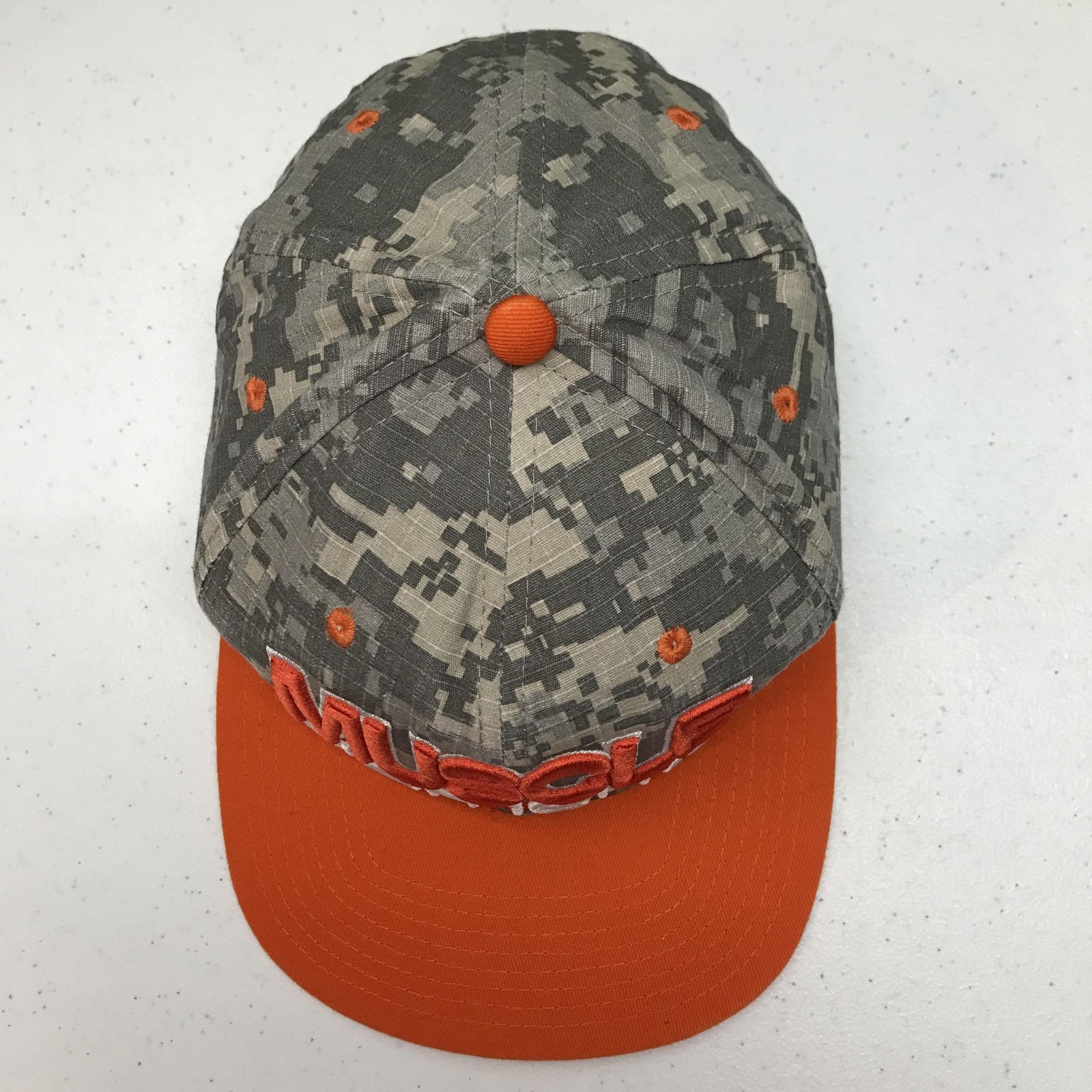 Muscle Elements Hat Cap Snap Back Gray Digital Ca… - image 2