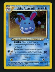 Light Azumarill 13/105 Neo Destiny Holo Rare