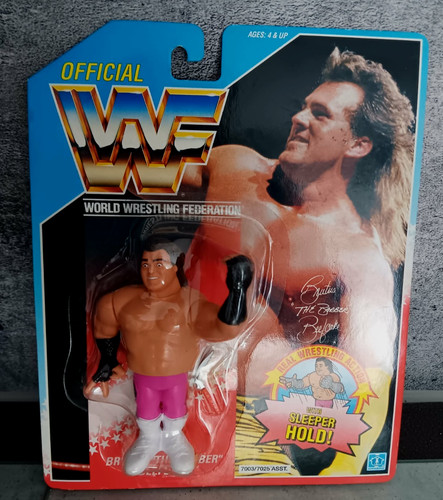 WWF Hasbro Brutus Beefcake The Barber MOC Hogan WW...