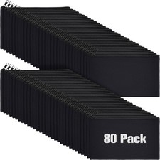 80-Pack Canvas Zipper Makeup Bags for DIY Craft and Cosmetic Storage