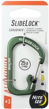 Nite Ize SlideLock Aluminum Carabiner 3 - Olive