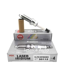 4pcs Laser Iridium Spark Plugs for NGK ILZKAR8H8S 95112 Fit Honda Civic 1.5L L4