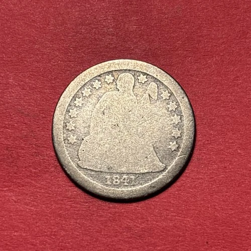 (1) Beautiful Antique 1841-O Seated Liberty Dime G-GOOD NICE FILLER