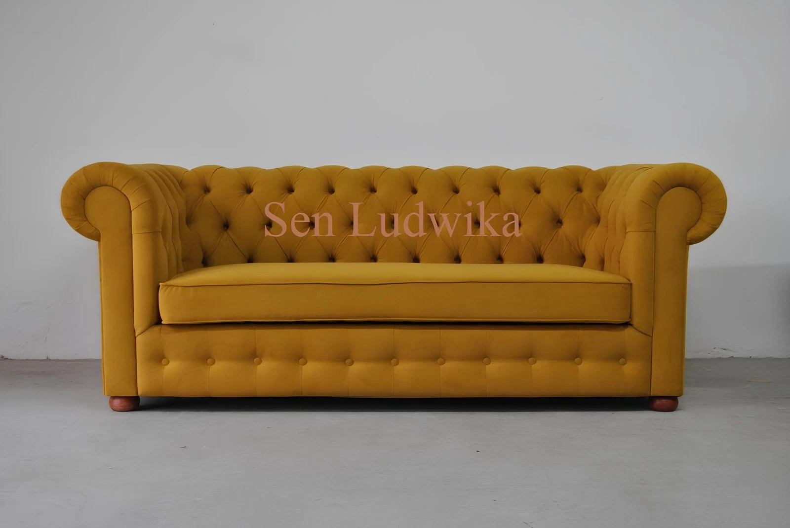 Chesterfield 3 Seater Velvet Couch Upholstered Sleep Sofa Couch Bed Function New