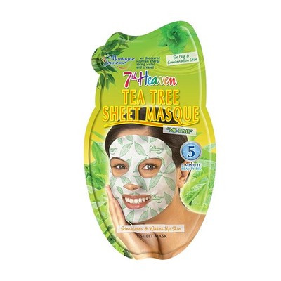 7th Heaven Stoffmaske Gesicht Teebaum Stimuliert und weckt die Haut 5min