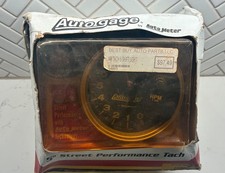 Vintage Auto Meter Autogage 5" Street Performance Tachometer 233904 USA 1999