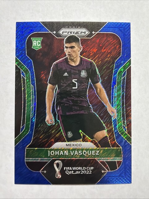 2022 Panini Prizm World Cup Johan Vasquez RC Blue Shimmer /5 #149 Mexico SSP