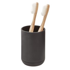 iDesign Toothbrush Holder for Normal Toothbrushes, Spin Brushes, and Toothpaste,