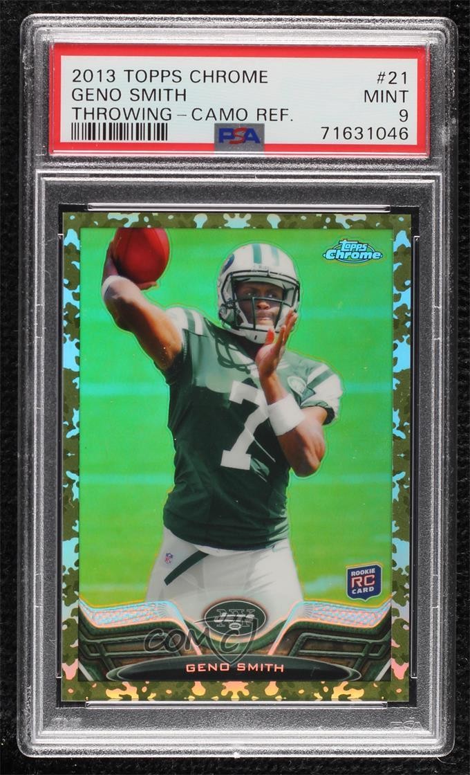 2013 Topps Chrome Military Refractor 141/499 Geno Smith #21 PSA 9 MINT 1lc0