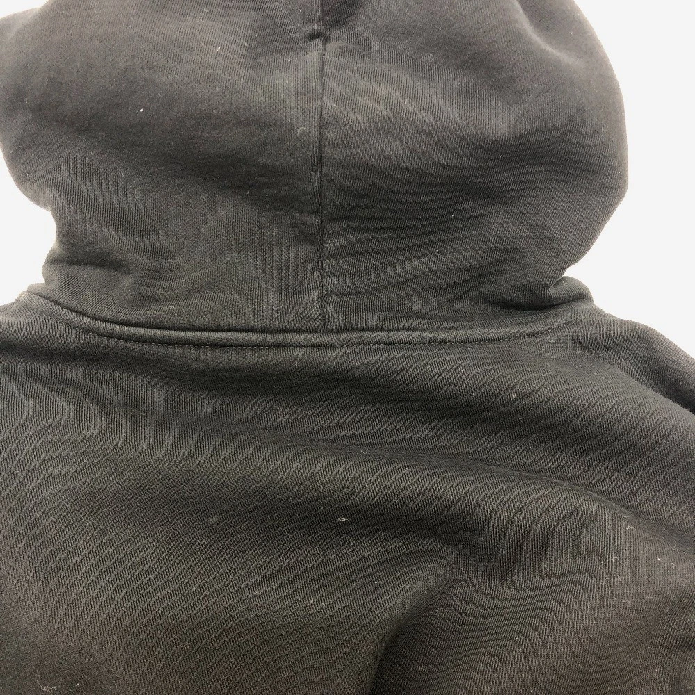 Felpa con cappuccio CELINE 2Y468670Q logo lacci parka cotone nero