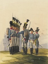 &Ouml;STERREICH - Uniformwerk Eckert & Monten - Sappeure - Lithographie um 1840
