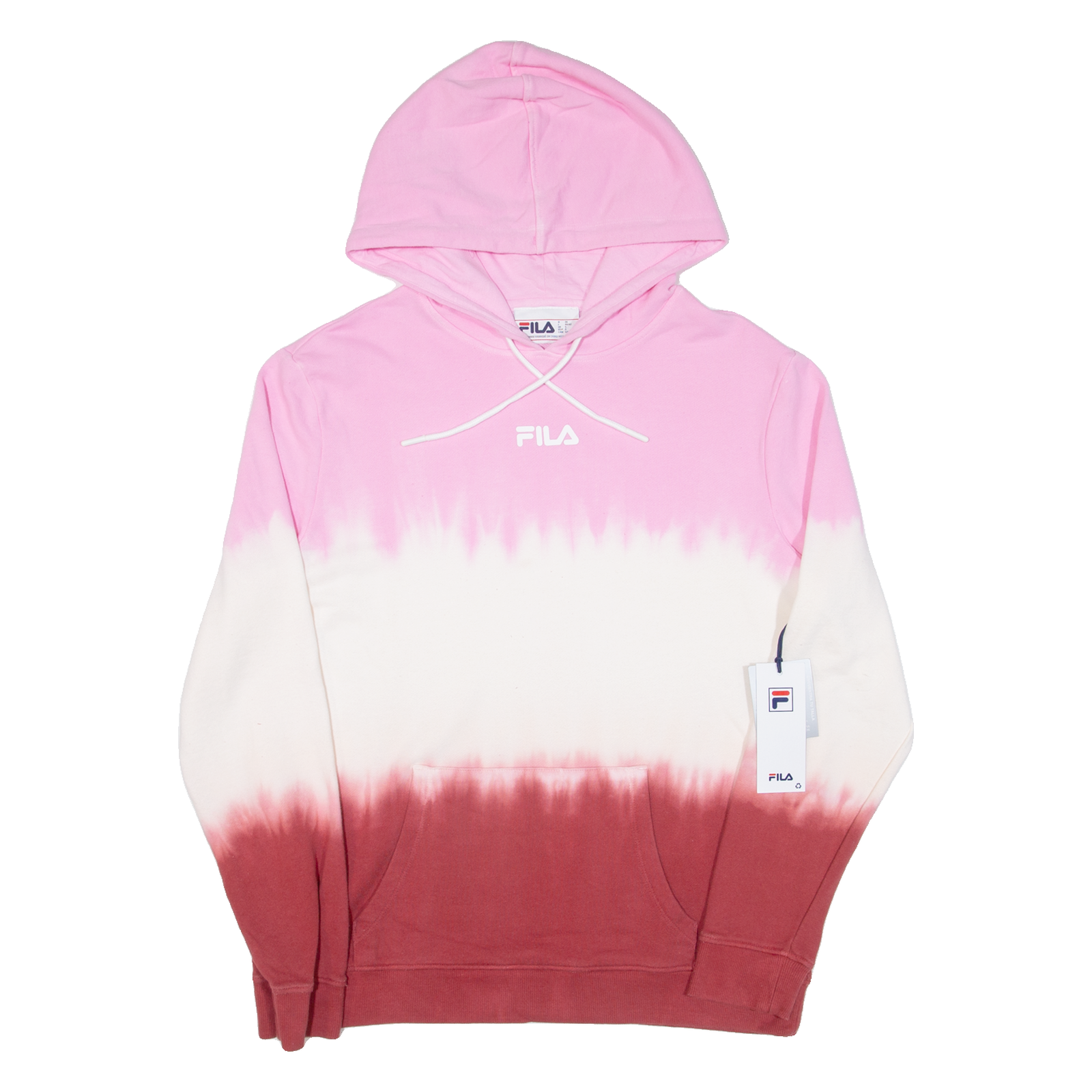 FILA Felpa con cappuccio uomo oversize rosa S