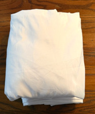 EUC Mainstay Full Fitted Flat Sheets, No Pillow Cases White