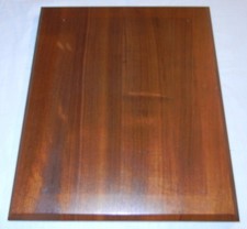 Blank Solid Wood Plaque 12X10 - Dark Finish - For DIY Repurpose-See Description