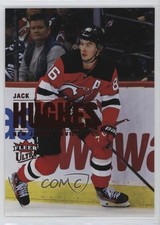 2023-24 Upper Deck Fleer Ultra Orange Foil 13/25 Jack Hughes #81 1ic