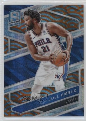 2023-24 Panini Spectra International Blue & Orange Prizm /25 Joel Embiid #78 2s2