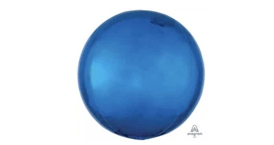 Globo Esfera Orbz Azul Brillante 15 Pulgadas Lámina Globo Helio Calidad Fiesta Decoración - Imagen 1 de 2